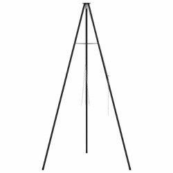 Trépied de Feu de Camp Noir 92 x 92 x 191,5 cm Acier 519445519445