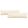 Coussins de canapé 2 pcs Crème 145 x 40 cm 519446519446