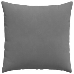 Coussins de canapé 2 pcs Gris foncé 80 x 80 cm tissu 519494519494