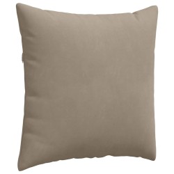 Coussins de canapé 2 pcs Taupe 80 x 80 cm tissu 519495519495