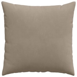 Coussins de canapé 2 pcs Taupe 80 x 80 cm tissu 519495519495