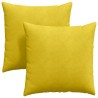 Coussins de canapé 2 pcs Jaune 80 x 80 cm 519496519496