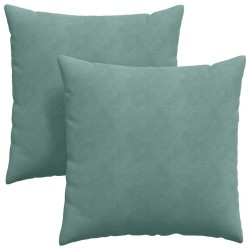 Coussins de canapé 2 pcs Vert Mer 80 x 80 cm 519498519498