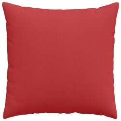 Coussins de canapé 2 pcs Rouge 80 x 80 cm tissu 519501519501