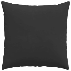 Coussins de canapé 2 pcs Noir 80 x 80 cm tissu 519502519502