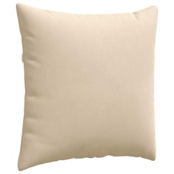 Coussins de canapé 2 pcs Crème 80 x 80 cm tissu 519503519503