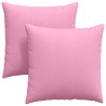 Coussins de canapé 2 pcs Rose 80 x 80 cm tissu 519504519504