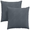 Coussins de canapé 2 pcs Gris foncé 80 x 80 cm 519505519505