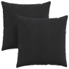 Coussins de canapé 2 pcs Noir 80 x 80 cm 519512519512