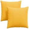 Coussins de canapé 2 pcs Jaune clair 60 x 60 cm 519516519516