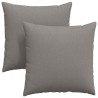 Coussins de canapé 2 pcs Taupe 80 x 80 cm tissu 519518519518
