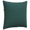 Coussins de canapé 2 pcs Vert foncé 80 x 80 cm tissu 519519519519