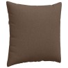 Coussins de canapé 2 pcs Marron 80 x 80 cm tissu 519520519520