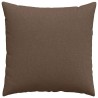 Coussins de canapé 2 pcs Marron 80 x 80 cm tissu 519520519520