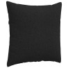 Coussins de canapé 2 pcs Noir 80 x 80 cm tissu 519522519522