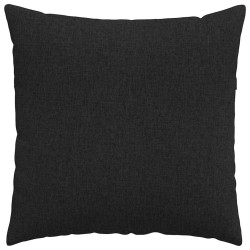 Coussins de canapé 2 pcs Noir 80 x 80 cm tissu 519522519522