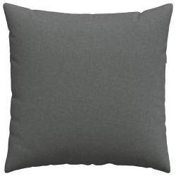 Coussins de canapé 2 pcs Gris foncé 80 x 80 cm tissu 519523519523