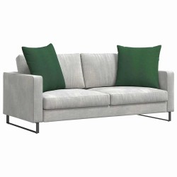 Coussins de canapé 2 pcs Vert foncé 60 x 60 cm 519526519526