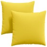 Coussins de canapé 2 pcs Jaune clair 80 x 80 cm tissu 519532519532