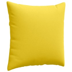 Coussins de canapé 2 pcs Jaune clair 80 x 80 cm tissu 519532519532
