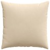 Coussins de canapé 2 pcs Crème 60 x 60 cm tissu 519534519534