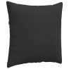 Coussins de canapé 2 pcs Noir 60 x 60 cm tissu 519535519535