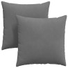 Coussins de canapé 2 pcs Gris foncé 60 x 60 cm tissu 519536519536