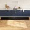 Tapis de Cuisine Noir 300 x 60 cm Velours 519557519557