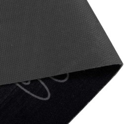 Tapis de Cuisine Couverts Noir 180 x 60 cm Velours 519593519593