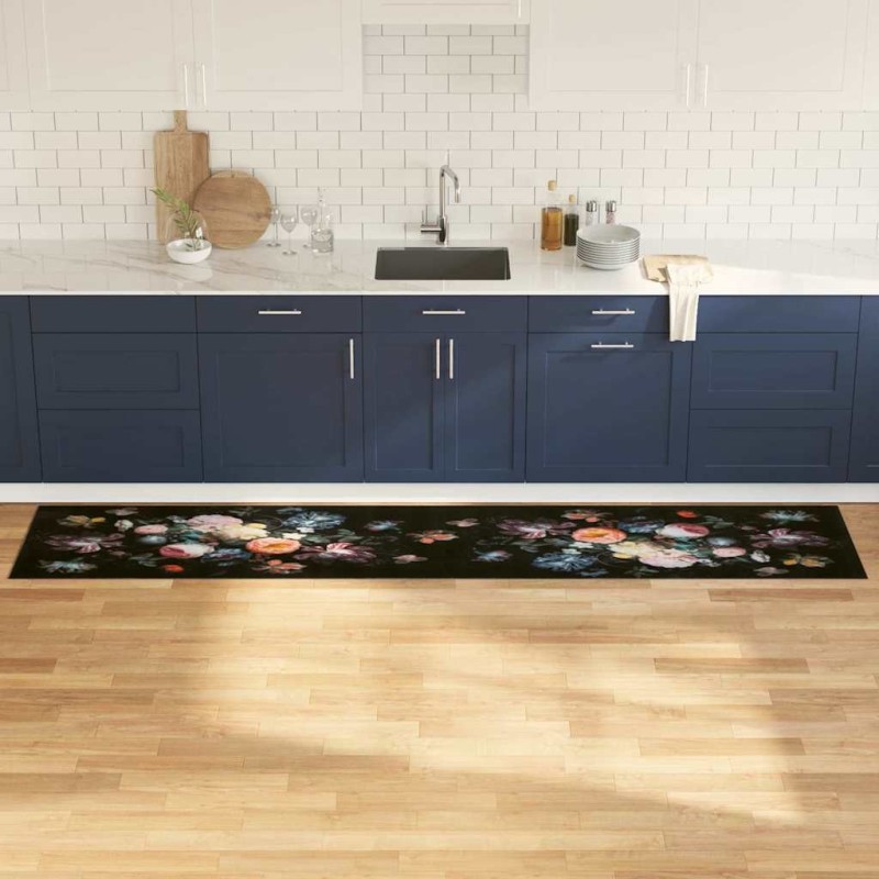 Tapis de Cuisine Noir 300 x 60 cm Velours 519594519594