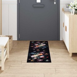 Tapis de Cuisine Noir 150 x 45 cm Velours 519595519595