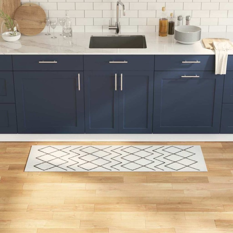 Tapis de Cuisine Blanc 150 x 45 cm Velours 519610519610