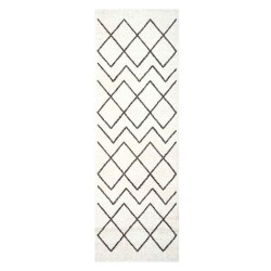 Tapis de Cuisine Blanc 180 x 60 cm Velours 519622519622