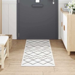 Tapis de Cuisine Blanc 180 x 60 cm Velours 519622519622