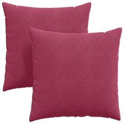 Coussins de canapé 2 pcs Bordeaux 80 x 80 cm 519634519634