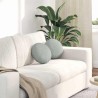 Coussins de siège 2 pcs Gris clair Ø30 x 13 cm Velours 519638519638