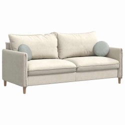 Coussins de siège 2 pcs Gris clair Ø30 x 13 cm Velours 519638519638