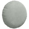 Coussins de siège 2 pcs Gris clair Ø30 x 13 cm Velours 519638519638