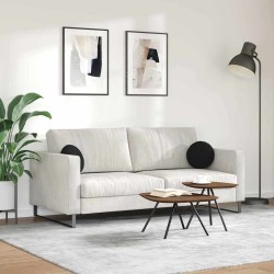 Coussins de siège 2 pcs Noir Ø30 x 13 cm tissu 519639519639