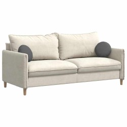 Coussins de siège 2 pcs Gris foncé Ø30 x 13 cm tissu 519641519641