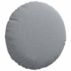 Coussins de siège 2 pcs Gris clair Ø30 x 13 cm tissu 519642519642