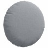 Coussins de siège 2 pcs Gris clair Ø30 x 13 cm tissu 519642519642