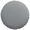 Coussins de siège 2 pcs Gris clair Ø30 x 13 cm tissu 519642519642