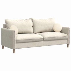 Coussins de siège 2 pcs Crème Ø30 x 13 cm 519644519644