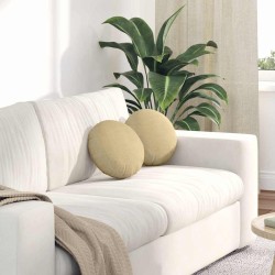 Coussins de siège 2 pcs Vert gris Ø30 x 13 cm 519645519645