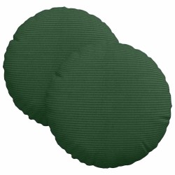 Coussins de siège 2 pcs Vert foncé Ø30 x 13 cm 519647519647