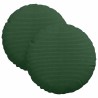 Coussins de siège 2 pcs Vert foncé Ø30 x 13 cm 519647519647