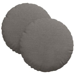 Coussins de siège 2 pcs Gris clair Ø30 x 13 cm 519648519648