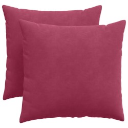 Coussins de canapé 2 pcs Bordeaux 50 x 50 cm 519649519649
