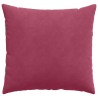 Coussins de canapé 2 pcs Bordeaux 50 x 50 cm 519649519649